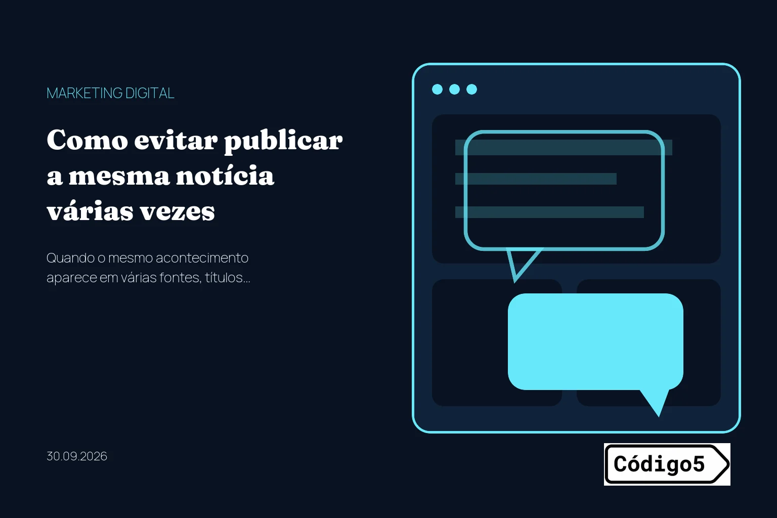 Como evitar publicar a mesma notícia várias vezes