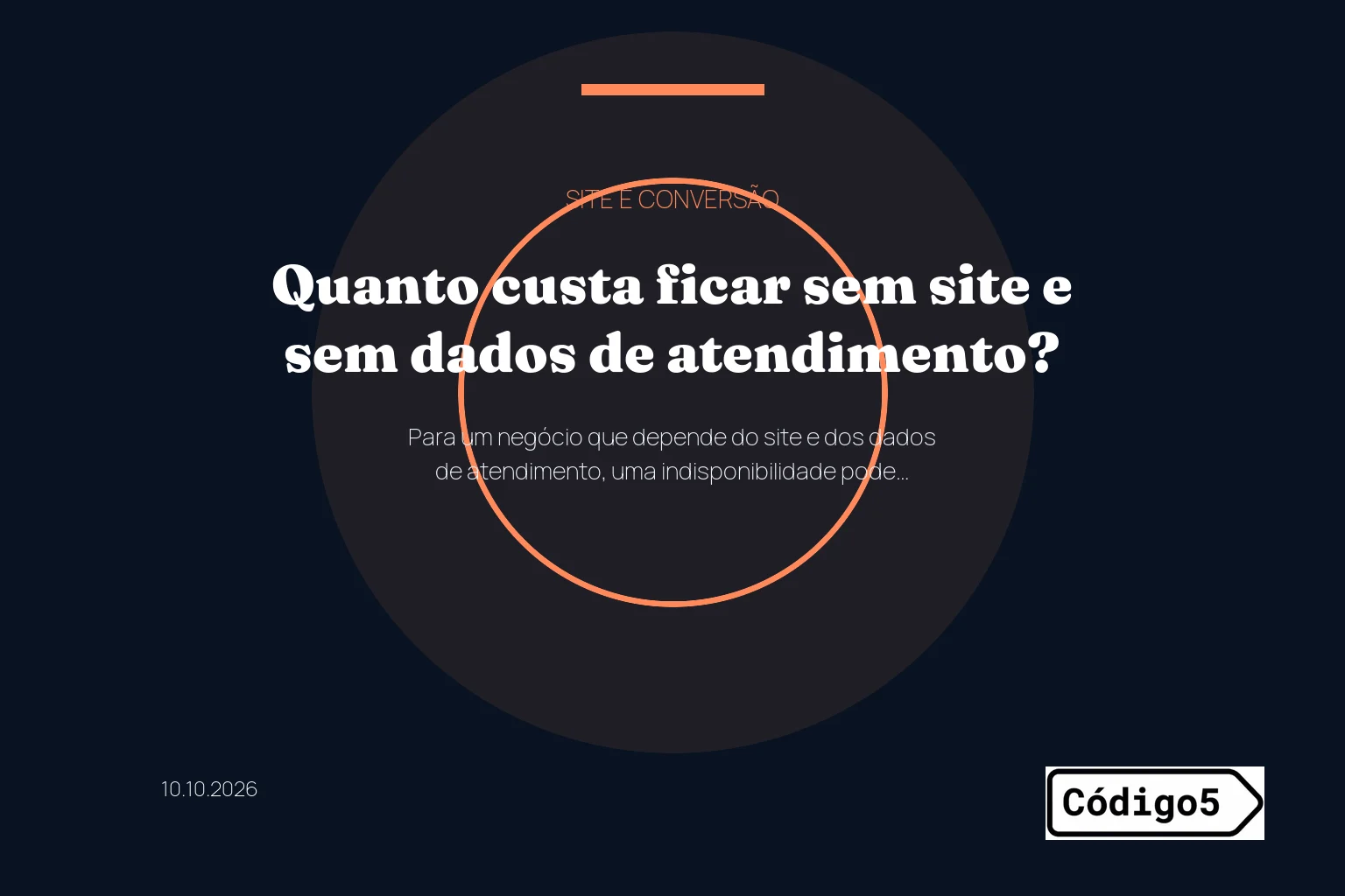 Quanto custa ficar sem site e sem dados de atendimento?
