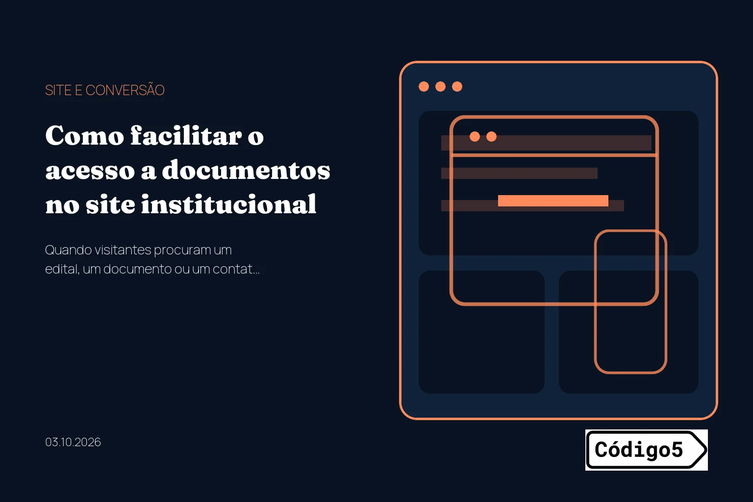Como facilitar o acesso a documentos no site institucional